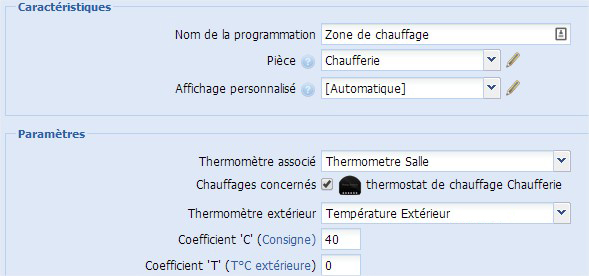 zone de chauffage