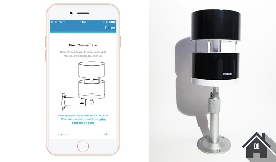 Test de l'anémomètre Netatmo