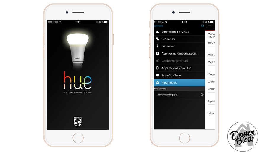 pensioen Rechthoek Dragende cirkel Ajouter une ampoule Philips Hue