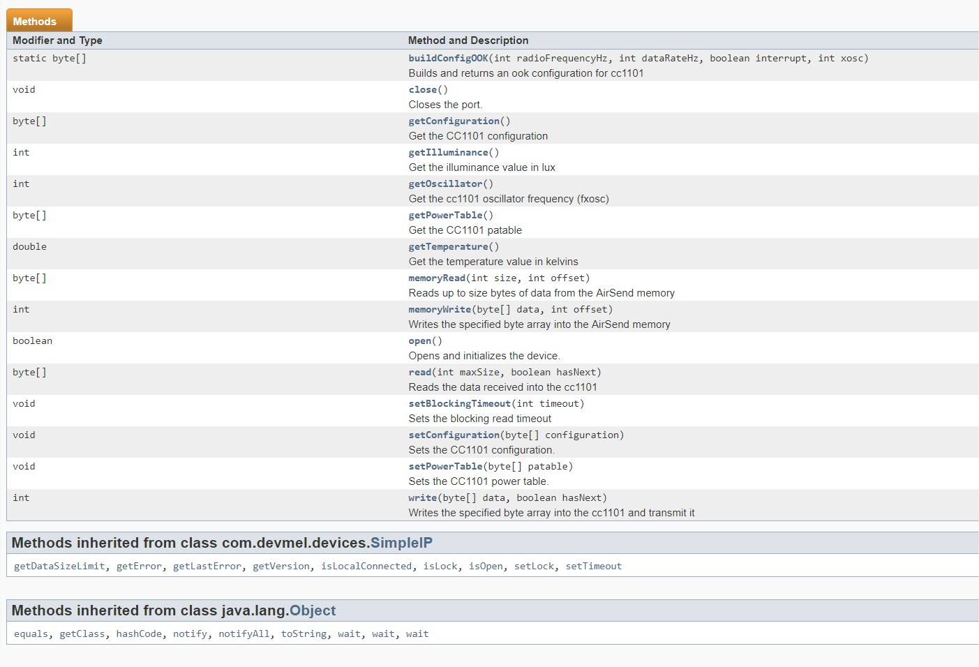 airsend-methods-sdk