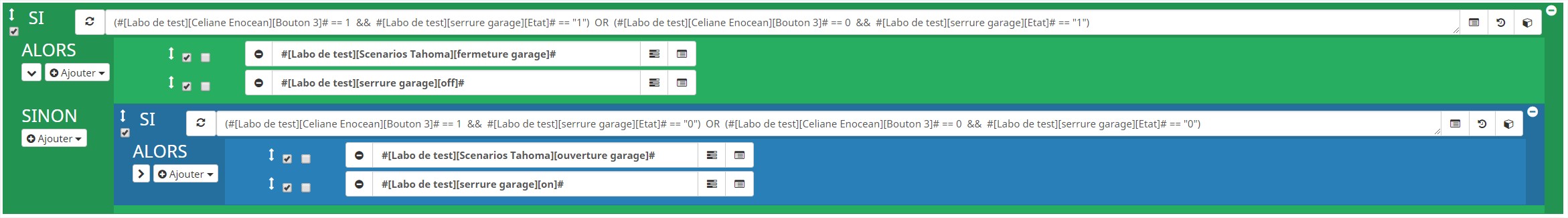 scenario-jeedom-celiane(enocean-serrure-connectee-somfy