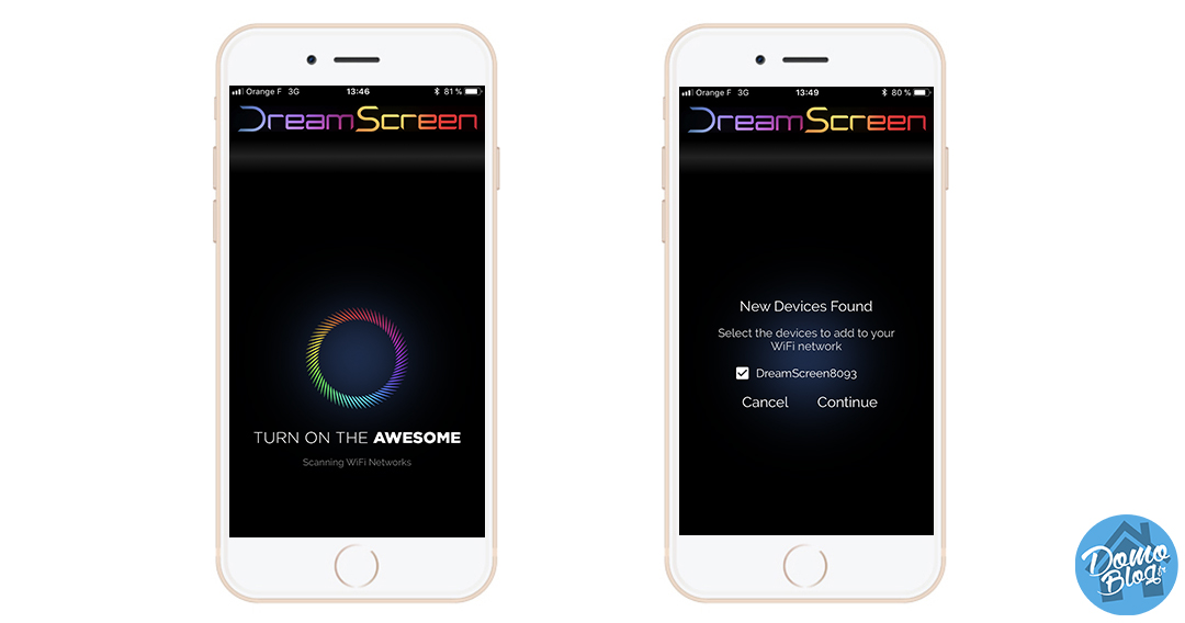 test-dreamscreen-appli-ios-iphone-config-install-wifi-connexion