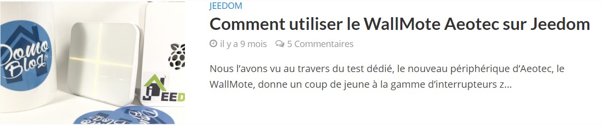 test-wallmote-jeedom-domotique