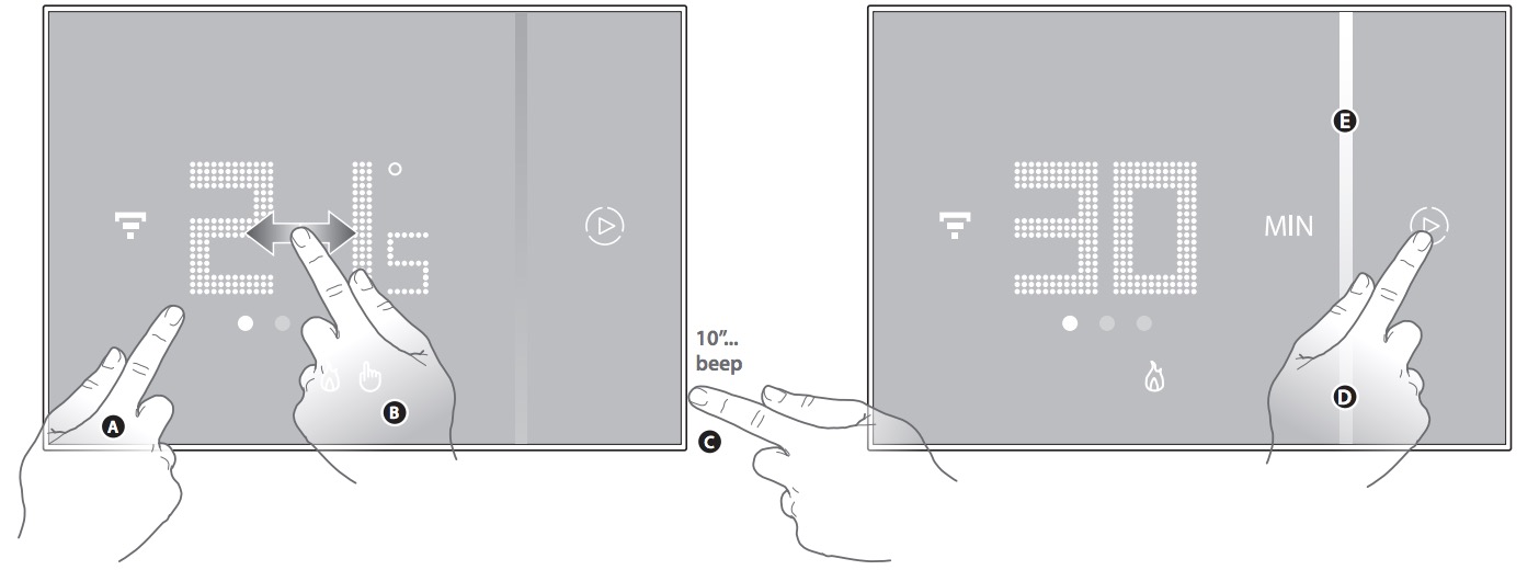 actions-reglages-thermostat-legrand-domotique