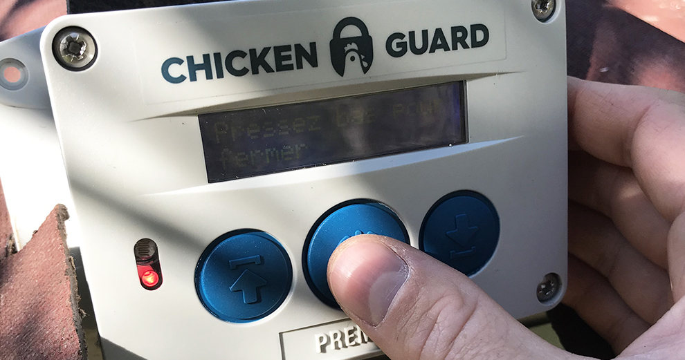 chicken-guard-reglage-ouverture