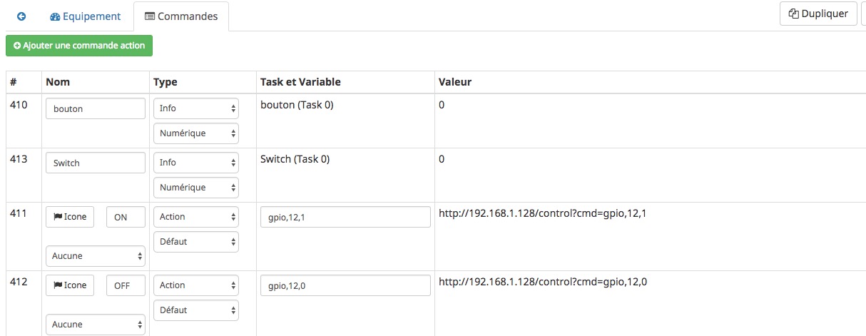 jeedom-espeasy-commandes-configuration