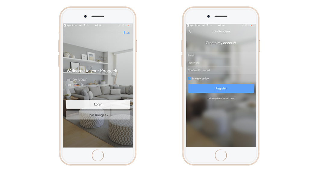 koogeek-compte-login-app-ios