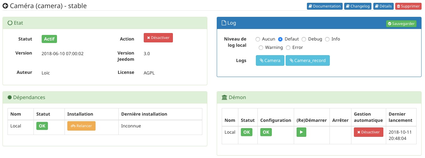 jeedom-installation-plugin-camera-configuration-dependances