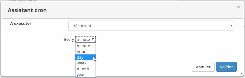 scenario-jeedom-reccurent-cron-configuration