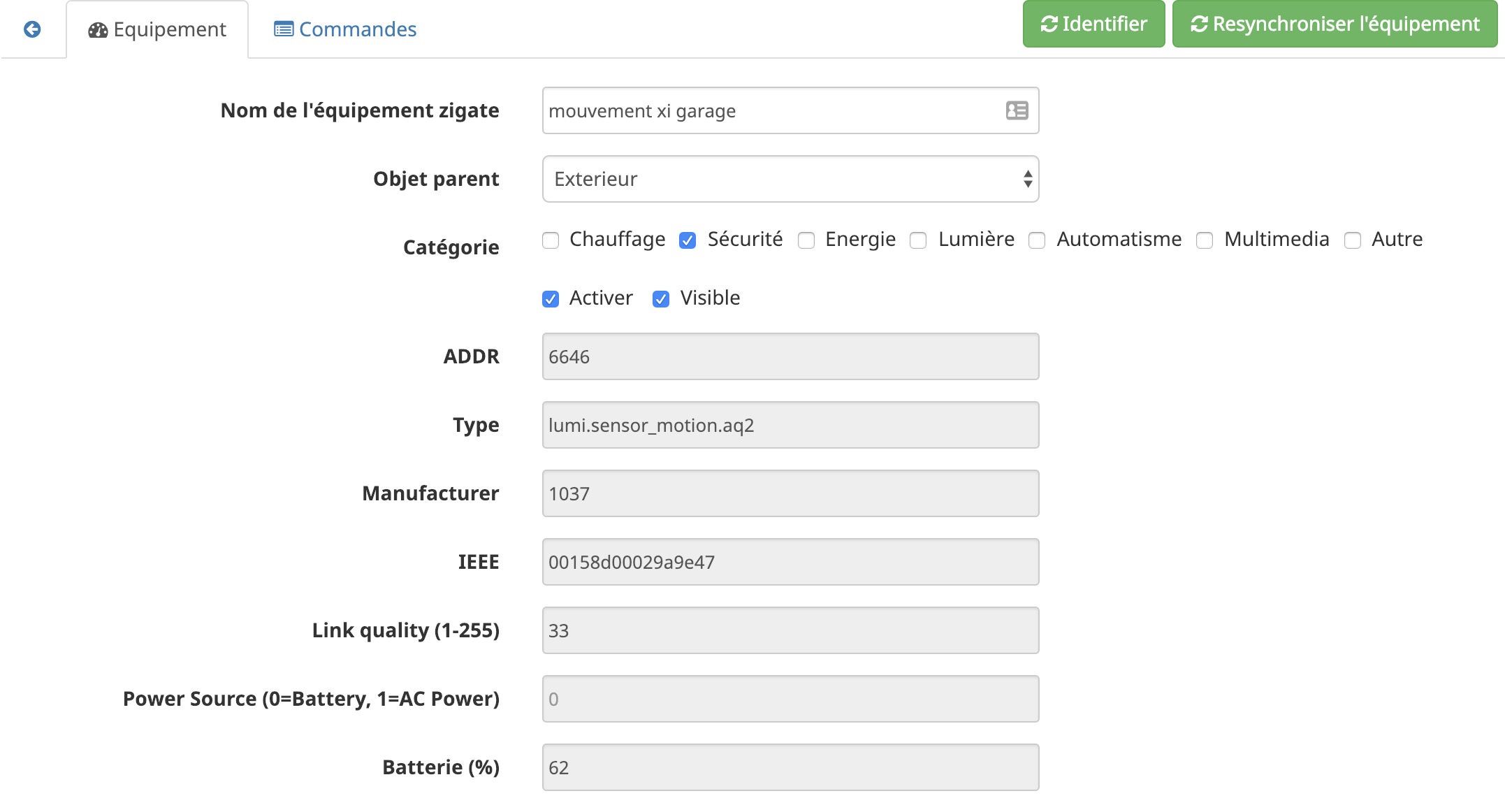 xiaomi-aqara-jeedom-zigate-gestion-plugin