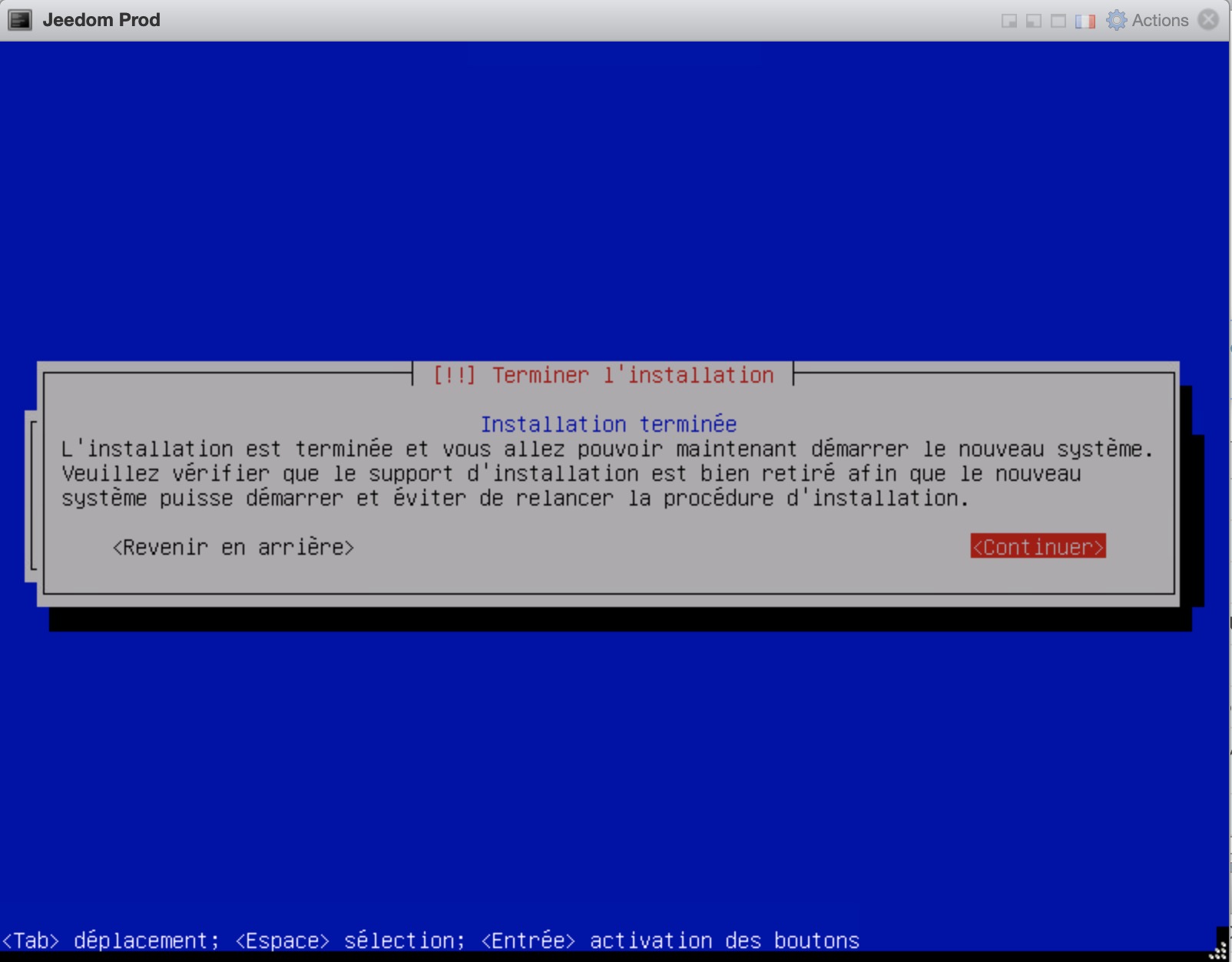 Jeedom-installation-debian-linux-vm-esxi-install-fin