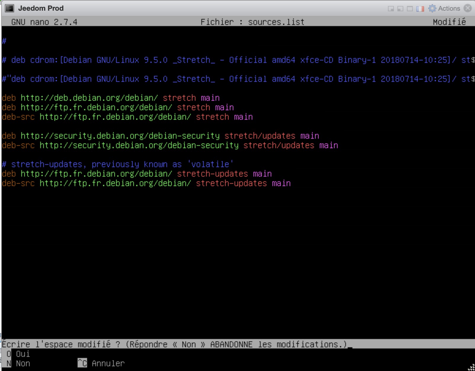 Jeedom-installation-debian-linux-vm-esxi-sourcelist-save
