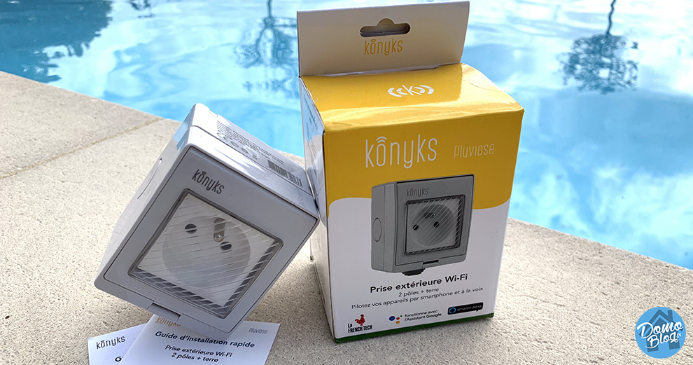 Test de la Konyks Pluviose, une prise wifi d’extérieur et compatible systèmes domotiques