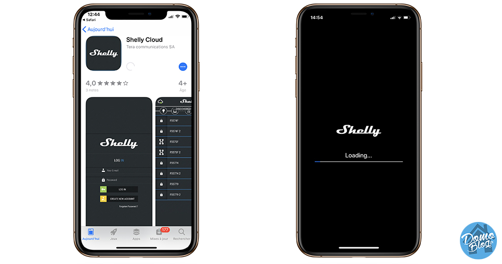 application shelly sur le store Apple