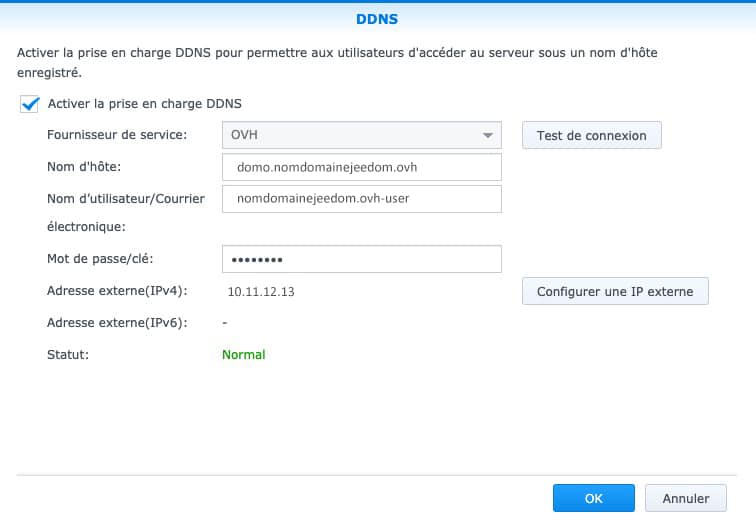 ddns-synology-jeedom-ovh-dynamique