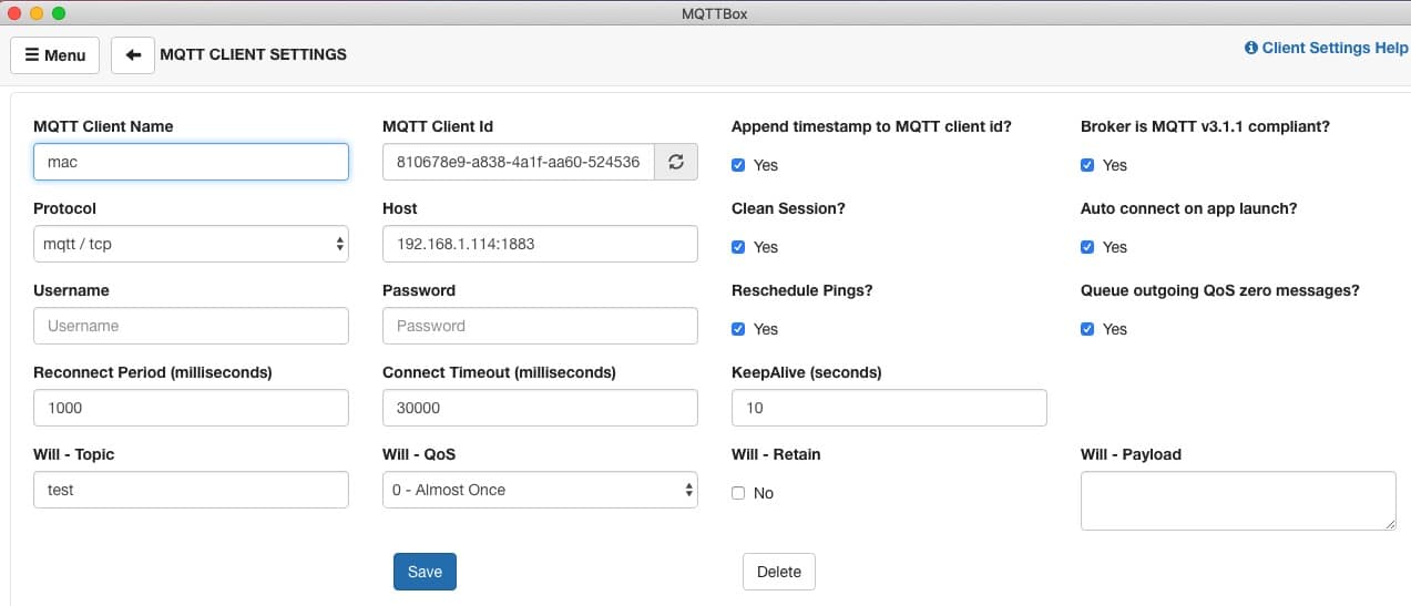 mqtt-client-mac-creation