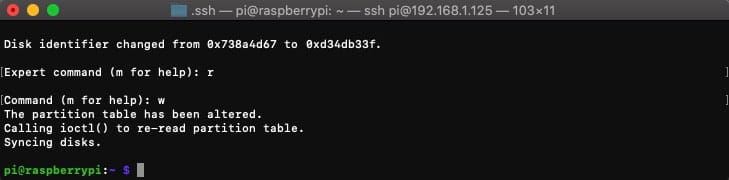raspberrypi-ssd-command-partition copie