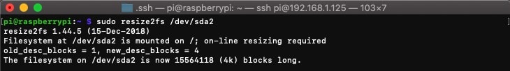 resize2fs-extention-ssd-raspberrypi
