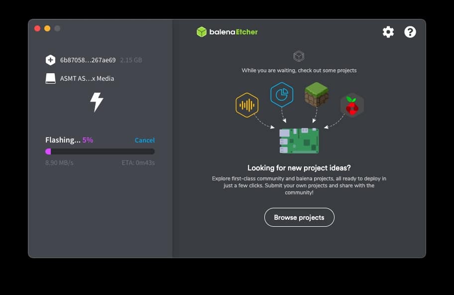 installation-home-assistant-raspberrypi-encours-balena