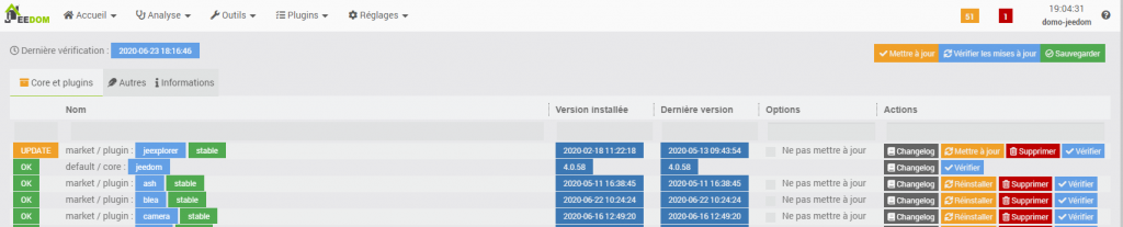 new design Jeedom domotique V4