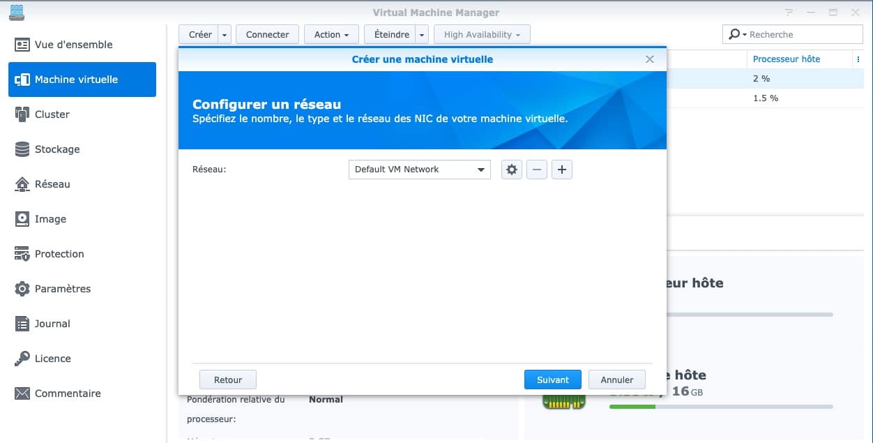 jeedom-synology-vm-network-reseau