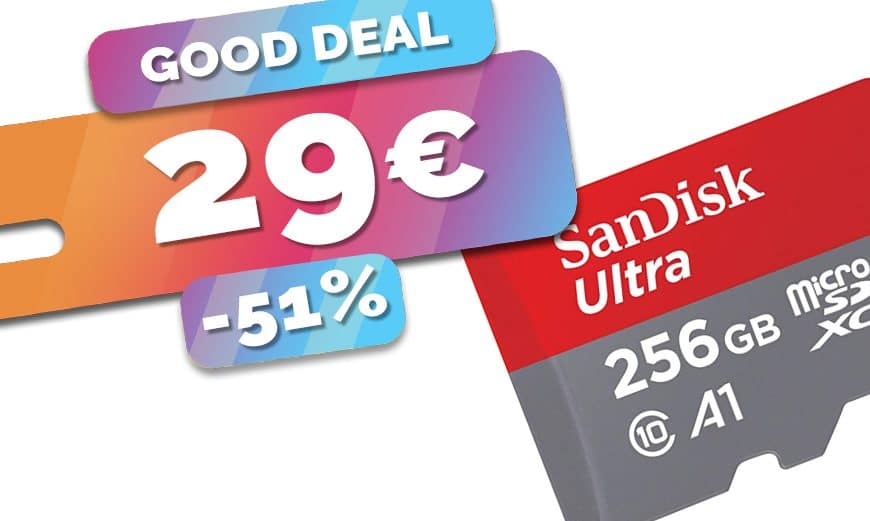 La carte micro SD Sandisk Ultra 256Go est bradée à seulement 29€ (-51%)