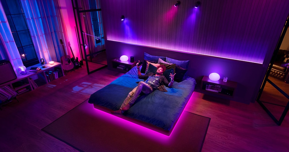 Philips Hue fait danser la lumière avec Spotify et l'ambiance dynamique