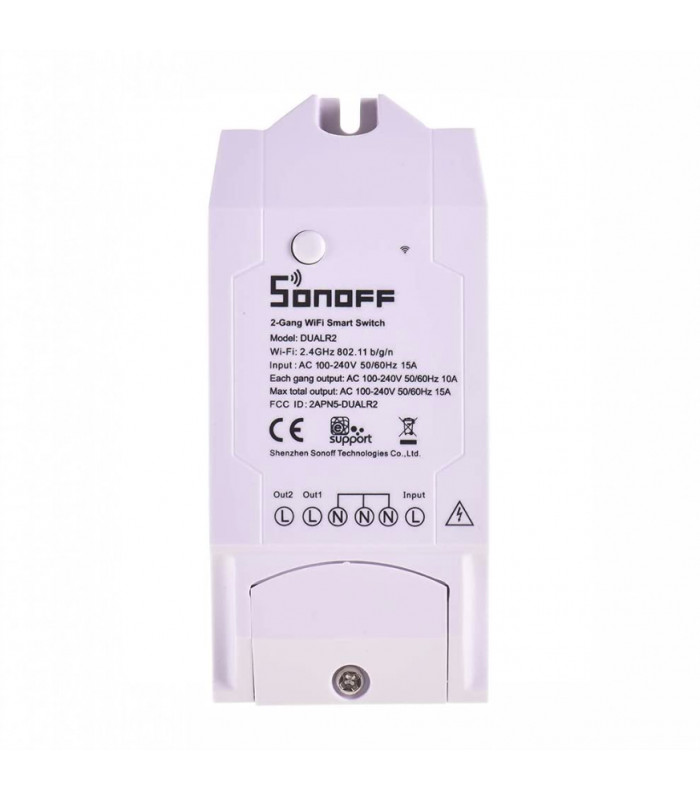 SONOFF - Commutateur intelligent WIFI - 2 canaux - DUALR2