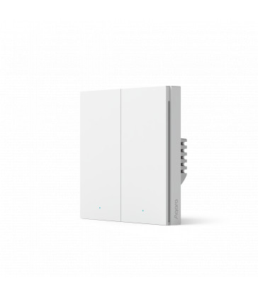 XIAOMI AQARA - Interrupteur mural double intelligent H1 ZigBee 3.0 (avec neutre) - WS-EUK04