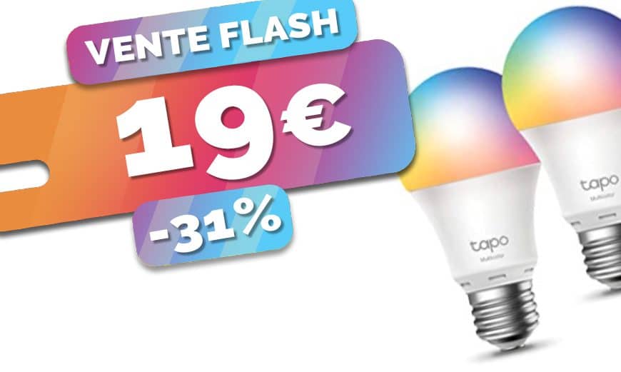 Les 2 ampoules connectées Tapo en PROMO au prix de 19€ seulement