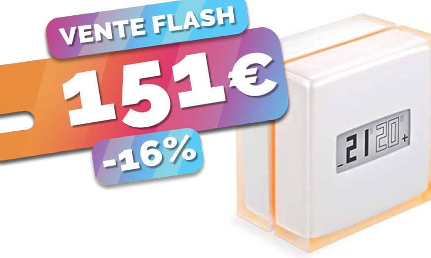 Le thermostat connecté Netatmo est en PROMO au prix de 151€ seulement (-16%)🔥