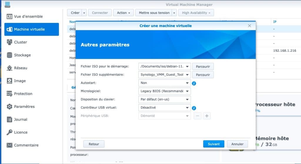 Installer Jeedom sur un NAS Synology avec Virtual Machine et debian 11 ...