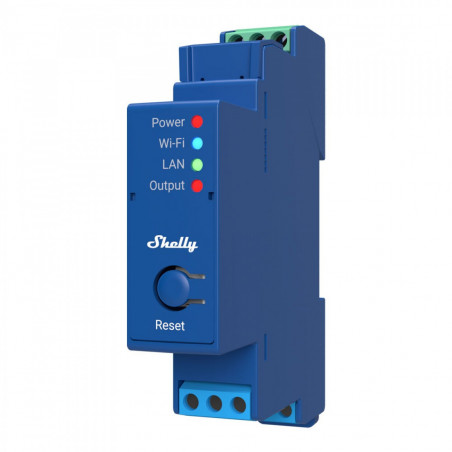 Module rail DIN 1 canal Wi-Fi Shelly Pro 1 (contact sec)