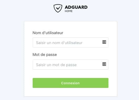 connexion-admin-adguard-serveur-rpi-vm-local-reseau
