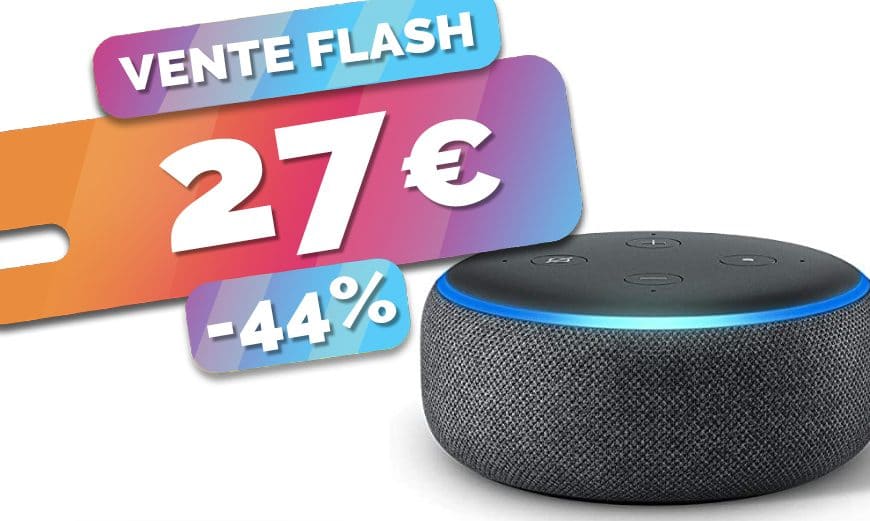 Le haut parleur intelligent/assistant Amazon Echo Dot 3 est à seulement 27€ (-44%)