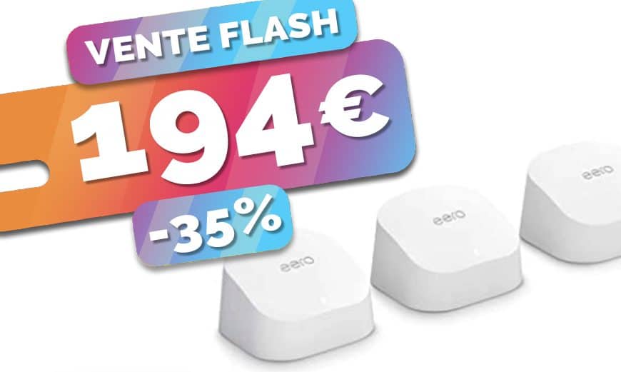 Passez au wifi 6 maillé dans toute la maison avec le kit eero 6 à seulement 194€ (-35%)