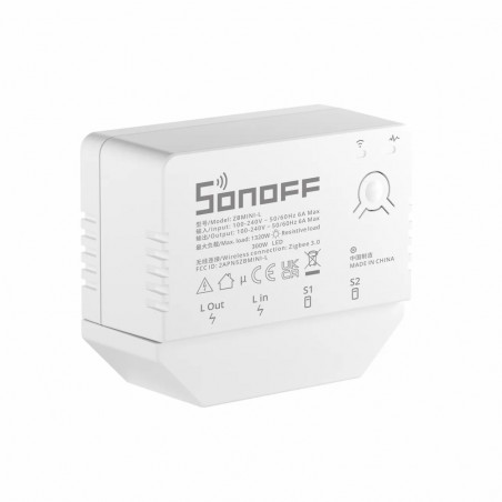 Commutateur intelligent sans neutre Zigbee 3.0 ZBMINI-L