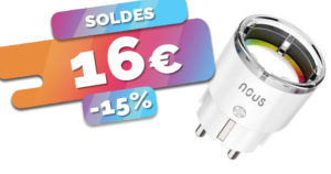 La prises connectées ZigBee NOUS qui mesure la consommation est à seulement 16€ (-15%)