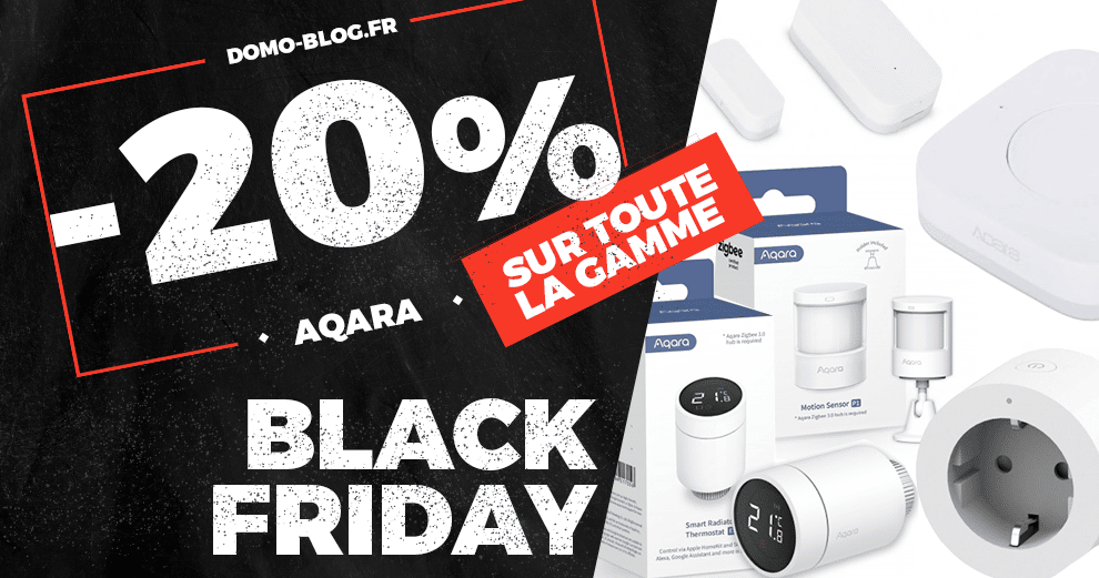 La gamme domotique Aqara Zigbee est en chute libre à 20 pour le Black