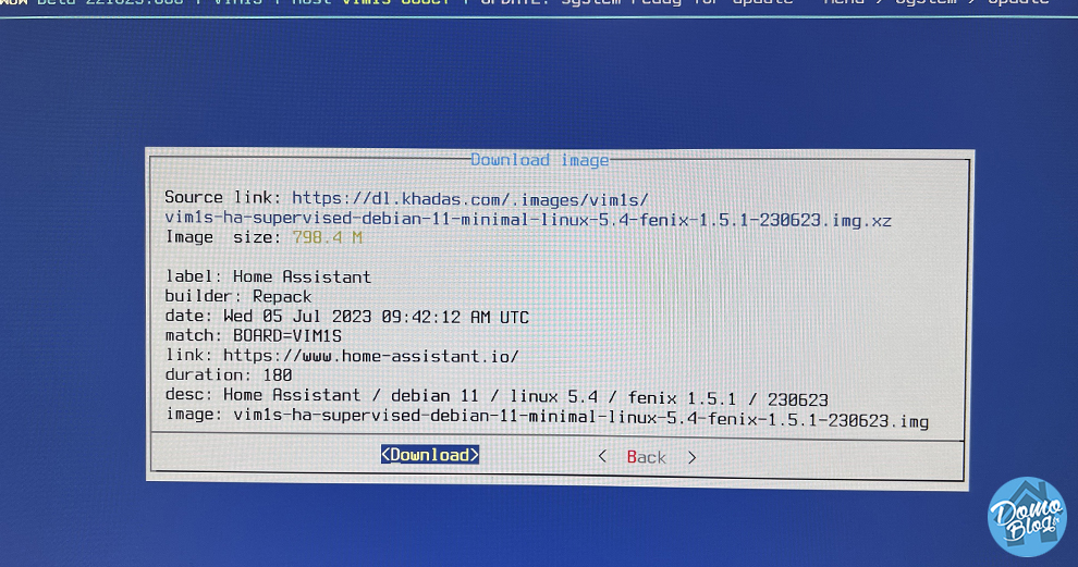 install-home-assistant-khadas-vim1s