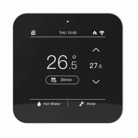 Owon - Thermostat Pour Chaudière Zigbee 3.0 (Écran Tactile, 5 Ou 12V Dc)