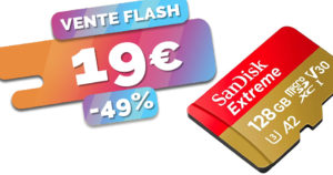 La carte micro SD Sandisk Extreme 128Go à seulement 19€ (-49%)