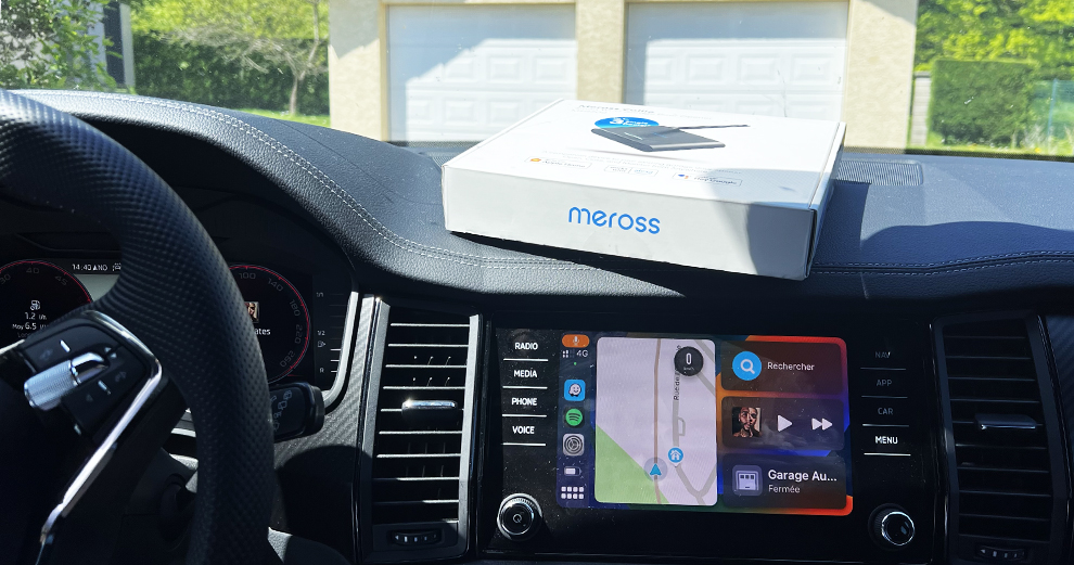 Meross Homekit Smart Wifi Ouvre-porte de garage, fonctionne avec Apple  Homekit, Siri, Carplay, Alexa, Google Assistant et Smartthings