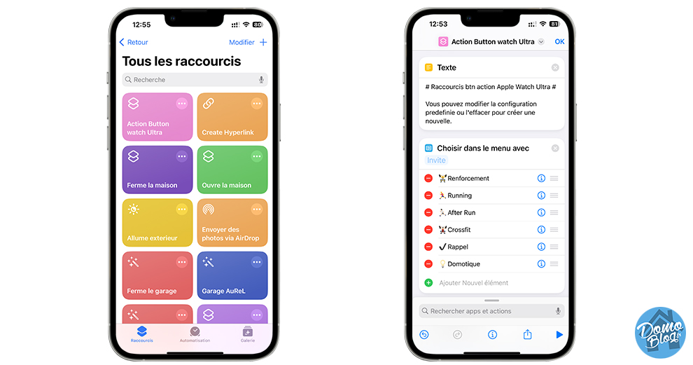 configuration-creation-raccourtcis-scenarion-bouton-action-apple-watch-ultra