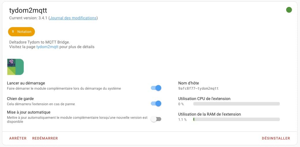 demarrer-tydom2mqtt-pluhgin-home-assistant