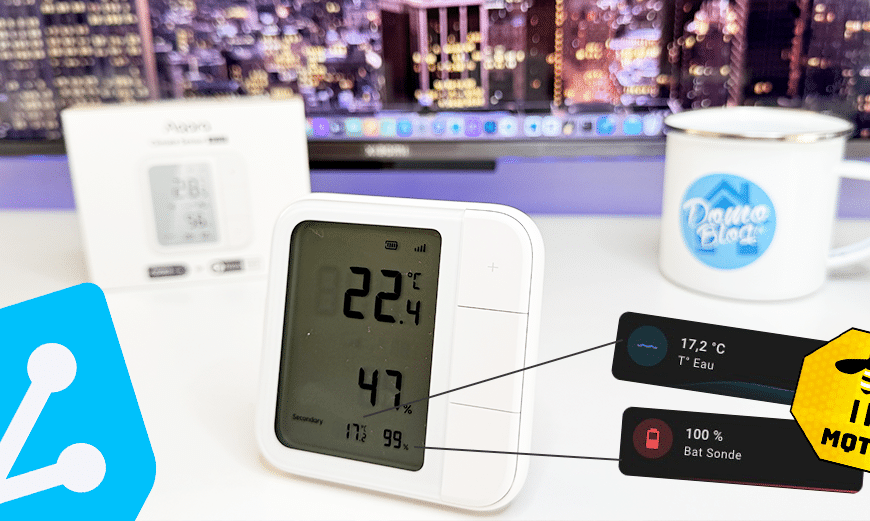 test-aqara-climate-sensor-w100-domotique-hoe-assistant-zigbee-thread-mqtt