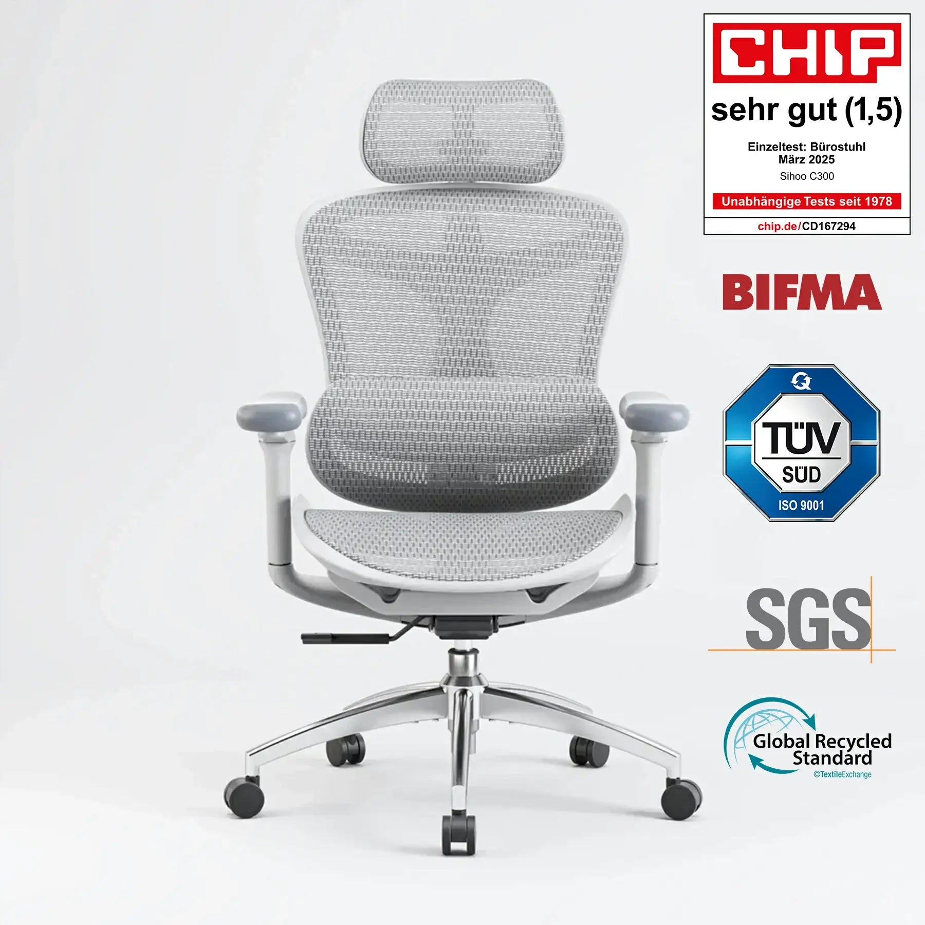 Sihoo Doro C300 Chaise de bureau ergonomique