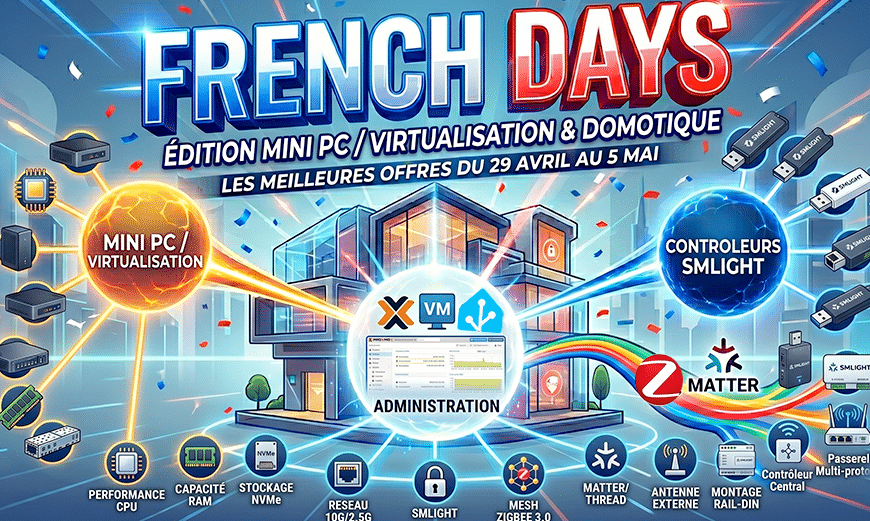 french-days-domotique-mini-pc-cluster-proxmox-smlight-zigbee-matter-poe